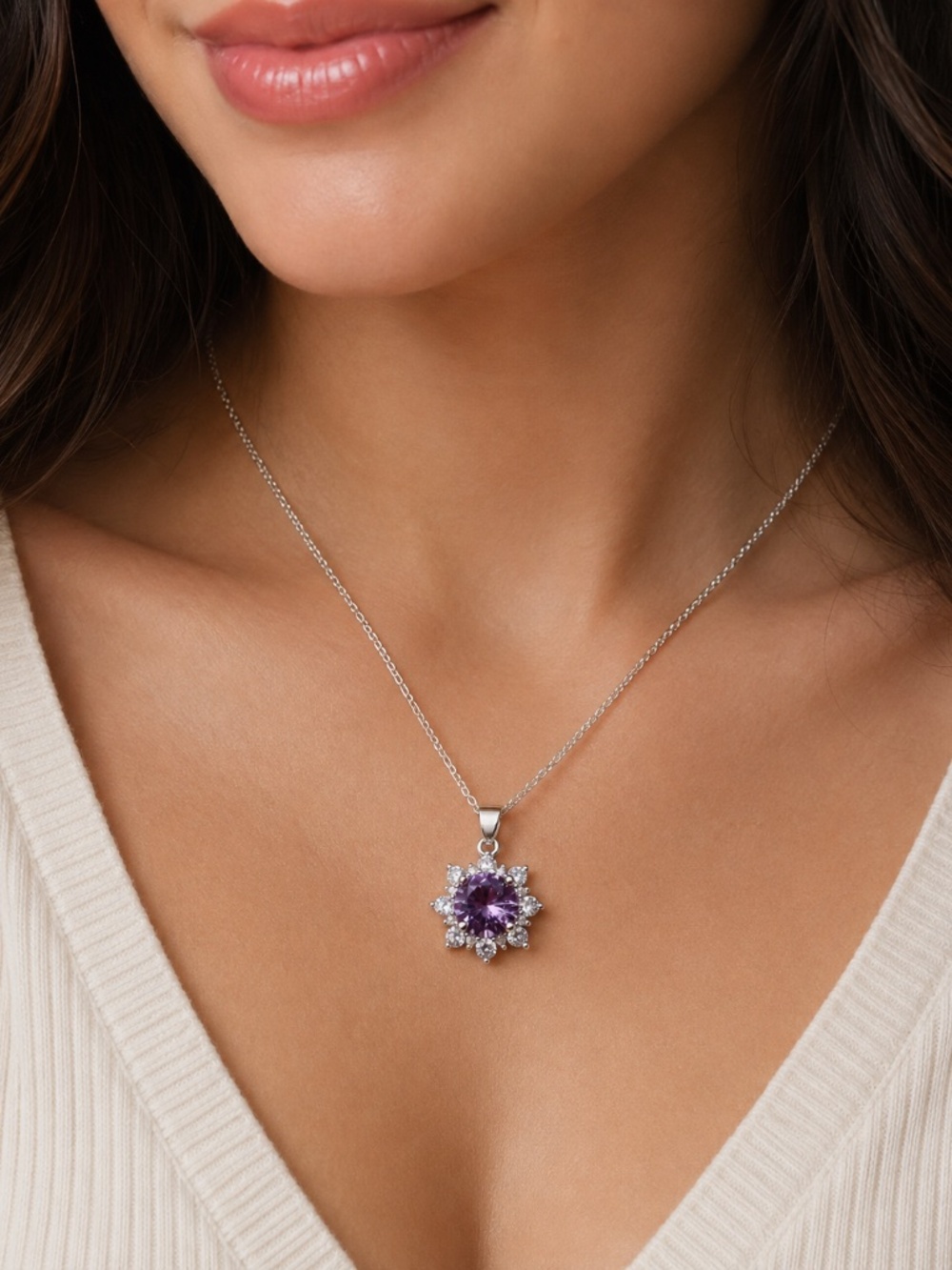 New Handcrafted Color Change Alexandrite Pendant Sterling Silver